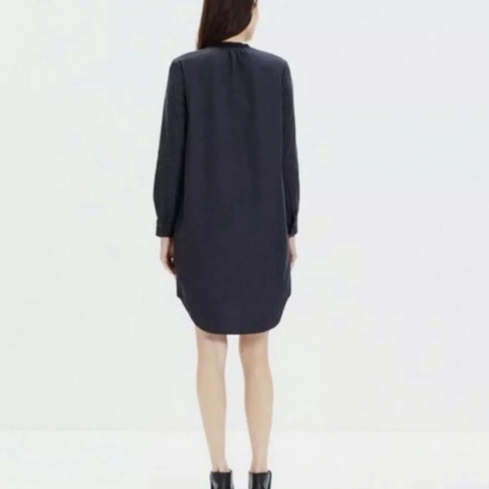 Madewell Charcoal Gray Madewell Women's Gray Flannel Latitude Shirtdress Tunic - Picture 2 of 7